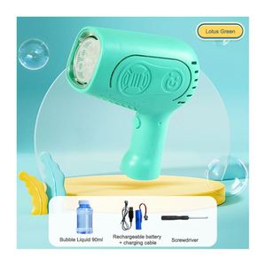 Pistola de Burbujas LED para Niños, Juguete con Diseño de Camuflaje, Máquina de Burbujas de Agua y Jabón, Pistola de Burbujas Súper Potente - Product Image 5