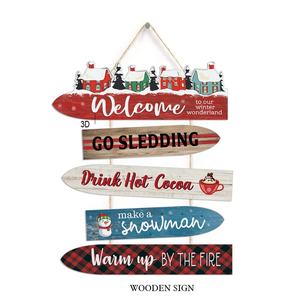 Décoration Murale de Noël Moderne en MDF Imprimé UV <span class=keywords><strong>Personnalisable</strong></span> – Idéal pour les Fêtes et la Décoration Intérieure – Cadeau de Saison - Product Image 4