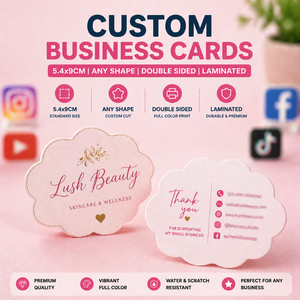 Biglietti <span class=keywords><strong>da</strong></span> Visita Personalizzati 5,4x9cm, Stampa Offset 400gsm con Design Personalizzato - Product Image 4