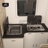 Nouveau camping-car australien hybride de 16 pieds tirer derrière 4x4 tout-terrain Rv Rvs campeurs en aluminium Mini Australie