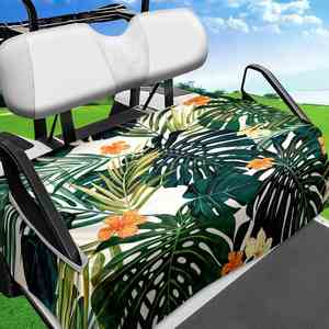 Funda de Asiento para Carro de Golf de Microfibra, Sublimada con Diseño Personalizado, Fácil de Instalar, Antideslizante, Suave y Cómoda - Product Image 1