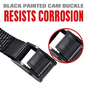उच्च गुणवत्ता 25 मिमी 500kg काले ई-कोटिंग कार्गो तनाव बेल्ट कस्टम मुद्रित कैमरा स्ट्रैप बकल टाई कूइल टाई - Product Image 2