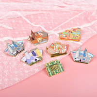 Épingles personnalisées mignonnes Badges Pvc Épinglette Rotatif Animal Pas Cher En Gros Dessin Animé Badge