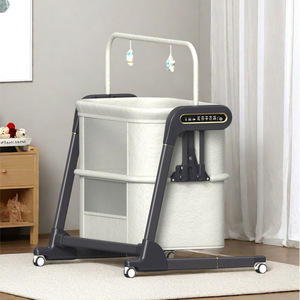 Nuovo Design Lettino per Neonati Regolabile in Altezza, <span class=keywords><strong>Culla</strong></span> Portatile Mobile, Co-Sleeper Elettrico Pieghevole Orizzontale per Neonati - Product Image 3