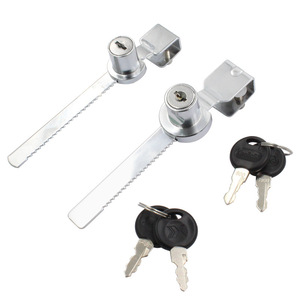Sukepu Serrure coulissante pour porte vitrée en alliage de zinc, design minimaliste, installation facile, durable, déverrouillage fluide avec clé standard pour armoire - Product Image 5