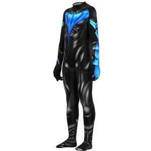 Disfraz de Cosplay de Titanes Temporada 3 - Traje de Batalla de Nightwing Dick Grayson Conjunto Completo para Hombre Inspirado en TV y Películas Hecho de Spandex - Product Image 4