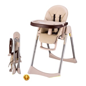 Moda moderna barato bebé tumbona alimentación plegable EN14988 Certificado Europeo bebé silla alta acero seguridad cocina comedor - Product Image 1