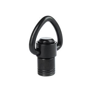 Attache de sangle QD en acier premium avec anneau en forme de cœur, noir mat, durable, à dégagement rapide, équipement tactique d'extérieur - Product Image 6