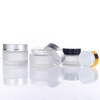 Emballage cosmétique RTS 100g 100g 100gr gramme givré transparent mat yeux visage soins de la peau crème corps beurre lotion verre pot conteneur