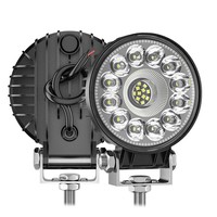 Vente chaude Voiture LED Travail Lumière Ronde 4 pouces Mixte Lumière Projecteur pour Chariot Élévateur Excavatrice Moissonneuse Véhicule Tout-Terrain Lumière