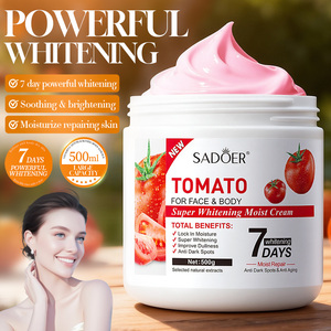 <span class=keywords><strong>Crema</strong></span> Idratante al Pomodoro SADOER 500g per Viso e Corpo, Super Idratante e Illuminante, Non Unta, per Pelle Secca - Product Image 2