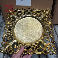 Assiette de Présentation Creuse en Plastique Style Antique ZKAI pour Centre de Table de Mariage et Événements – Vente en Gros