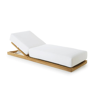 Mobilier d'extérieur moderne et élégant Terrasse <span class=keywords><strong>de</strong></span> la piscine <span class=keywords><strong>de</strong></span> l'hôtel Cadre <span class=keywords><strong>confortable</strong></span> en teck Chaises longues <span class=keywords><strong>de</strong></span> <span class=keywords><strong>jardin</strong></span> tissées en corde - Product Image 3