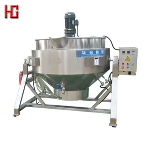 Bán Buôn Điện Gas Sauce Nấu Nồi Hơi Nồi/Nồi Khuấy Jacketed Ấm Đun Nước/Đôi Nghiêng Mixer Ấm Đun Nước