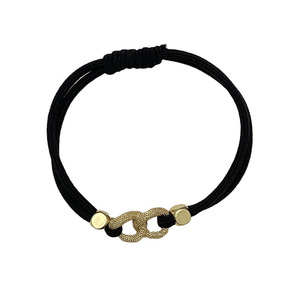 Coletero de doble hebra con anillo de aleación de alta elasticidad, estilo coreano, sencillo y elegante, para mujer, uso casual - Product Image 5