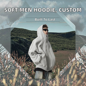 Best Price Men's Casual Spring Hoodie Soft Skin Polyester Friendly Durable Breathable Custom Logo for Home Use - Product Image 2