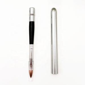 Accueil Voyage Accessoires En Aluminium Simple Brosse À Lèvres Maquillage Cosmétique Brosse À Lèvres Weasel Cheveux Cheveux Synthétiques Brosse À Lèvres - Product Image 3