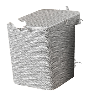 กล่องเก็บของอเนกประสงค์แบบพกพา ผ้าไม่ทอ ลายทาง ความจุขนาดใหญ่ ขายส่งราคาพิเศษ - Product Image 4