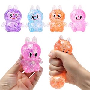 NOUVEAU Jouet Balle à Presser Lapin à Paillettes en Maltose - Jouet Sensoriel Extensible Doux Anti-Stress pour Enfants et Adultes, Idéal pour Cadeau Promotionnel, Vente en Gros, ASMR - Product Image 2