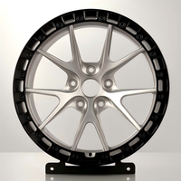 Jantes JWYC forgées Beadlock 17-22 pouces en alliage d'aluminium argenté à cinq branches 5x120, neuves pour voitures de performance de la série M