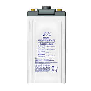 Leoch DJ800 2V 800AH VRLA AGM Batterie pour station de base télécom et système d'énergie renouvelable - Product Image 1