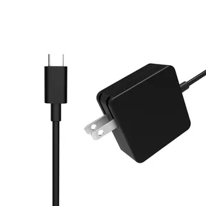 모든 노트북 또는 스마트폰용 65W USB C 전원 어댑터 유형 C 충전기 고속 충전 전화 배터리 충전기