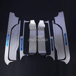 Striscia soglia in acciaio inossidabile modificato Alphard, stile diviso, facile da installare, non facile da staccare - Product Image 6