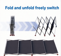 Panneau solaire pliable 1520W 2360W 2280W, pas d'installation nécessaire, 32 °   Panneau solaire monocristallin ETFE pour camping, caravane et systèmes hors réseau