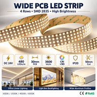 Bandes LED en gros, rubans LED multi-rangs, éclairage blanc chaud 3000K 4000K 6000K pour l'éclairage commercial, fabricant OEM ODM