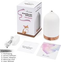 Diffuseur en céramique 200ML, diffuseur d'aromathérapie, diffuseur d'huiles essentielles avec 7 lumières de couleur, arrêt automatique pour bureau à domicile