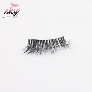 Faux <span class=keywords><strong>cils</strong></span> courts et légers pour adolescentes, <span class=keywords><strong>cils</strong></span> naturels et vaporeux, confortables, parfaits pour l'école et le quotidien - Product Image 1