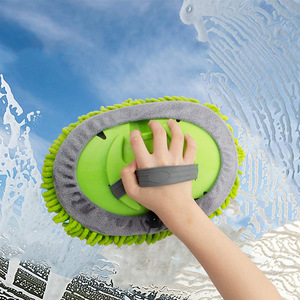 Car Wash Mop Chenille <b>Telescopic</b> <b>Brush</b> Soft Bristles Car Cleaning Tool - Product Image 3