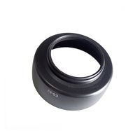 Pare-Soleil d'Objectif Professionnel ES-62 en Plastique à Monture à Baïonnette pour Canon EOS EF 50mm F/1.8 II, Noir, Emballage Sac Opp en Plastique, Unité ABS Plastique