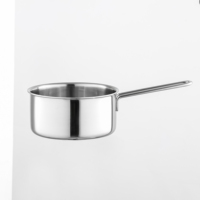 Ensemble de 3 ustensiles de cuisson en acier inoxydable personnalisés : poêle, casseroles, wok, faitout pour plaques à induction - Écologique et professionnel