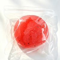 Balle anti-stress artisanale silencieuse en forme de smoothie aux fruits, jouet sensoriel non rebondissant pour le bout des doigts