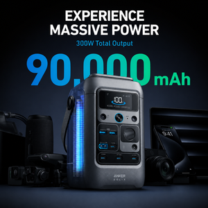 แบตเตอรี่สำรองพกพา 288Wh Anker SOLIX C300 DC 300W LiFePO4 Station ช่องเสียบ Type-C คู่ 140W สำหรับ MacBook โดรน ถ่ายภาพ ทริปกลางแจ้ง - Product Image 3