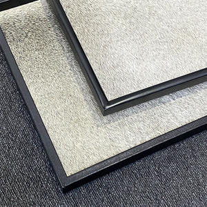 Nampan rambut kuda pola persegi ruang tamu sederhana model mewah modern dekorasi teras kamar houndstooth piring kayu - Product Image 4