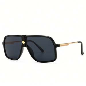 Gafas de Sol de Diseñador con Logotipo Personalizado, Gafas de Sol de Moda para Hombre, Tamaño Grande, Venta Caliente - Product Image 4