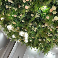 Plantes suspendues artisanales, plantes grimpantes suspendues au plafond, plantes suspendues artificielles pour restaurant avec lumières, jardins domestiques, café