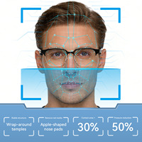 Gafas Inteligentes de Lujo para Hombre, Traducción en Tiempo Real, Grabación en Primera Persona, Micro-LED, Compatibles con iOS, Bloqueo de Luz Azul, en Stock