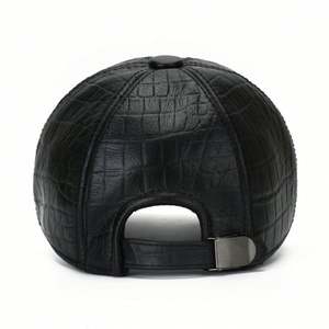 Gorra de Béisbol de 6 Paneles para Hombres Mayores, Otoño Invierno, Nueva Gorra de Béisbol con Patrón de Cocodrilo - Product Image 4