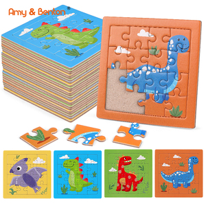 Puzzle <span class=keywords><strong>di</strong></span> Dinosauri in Carta, Regali <span class=keywords><strong>per</strong></span> Feste, Giocattoli Educativi <span class=keywords><strong>per</strong></span> <span class=keywords><strong>Bambini</strong></span> e Neonati, Personalizzabili - Product Image 1