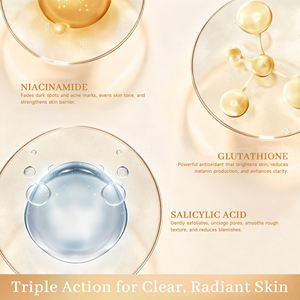 Sérum Éclaircissant Visage Anti-Taches Correcteur Éclat <span class=keywords><strong>Essence</strong></span> Soin Double Glutathion Blanchissant 48ml - Product Image 4