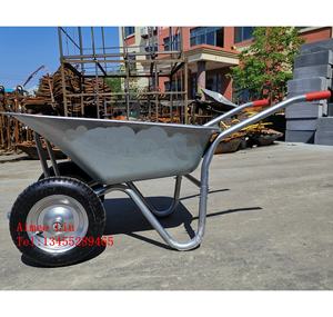 รถสาลี่สำหรับใช้ในสวนทำจากโลหะสองล้อ WB5009รถสาลี่ใช้ในการก่อสร้าง90L ความจุสูง - Product Image 4