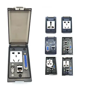 SVLEC Power RJ45 USB D-SUB Smart Electrical Plug Socket Panel Connector Panel Interface