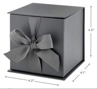 Benutzer definierte personal isierte Größe Luxus Hochzeit Schokolade Verpackung Papier Geschenk boxen für Valentinstag Geschenke Schmuck mit Band Schleife