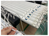 APP/Software DMX Control inalámbrico Tubo de batería inalámbrico RGBW Recargable Led Pixel Bar Light para iluminación de eventos de escenario