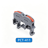Connecteur de câblage à levier pour montage sur rail DIN PCT-413, bornier à raccordement rapide 3 broches, 32A, 0,08-4,0 mm², connecteur à levier électrique