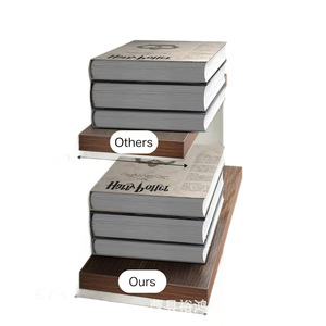 <b>Wall</b> <b>Mounted</b> Wooden <b>Shelf</b> Rectangle Storage Rack For Living Room Home Decoration Bookshelf Display Stand Retro Color YH251128 - Product Image 5