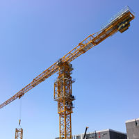 Grúa Torre DAHAN QTZ500-8530 de 25/32 Toneladas, Equipo de Construcción de Techo Plano, Momento de Elevación Nominal de 500t.m, Longitud del Brazo de 30m-85m, Motor